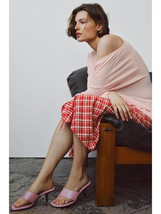 ZARA LIMITED EDITION LEATHER HEELED SANDALS